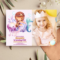 Photo Mermaid Birthday Under The Sea Party