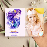 Photo Mermaid Birthday Under The Sea Party