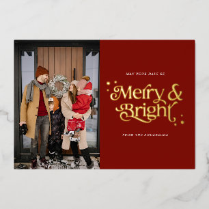 Photo Merry and Bright Red Christmas