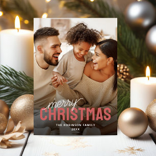 Photo Merry Christmas Holiday Card