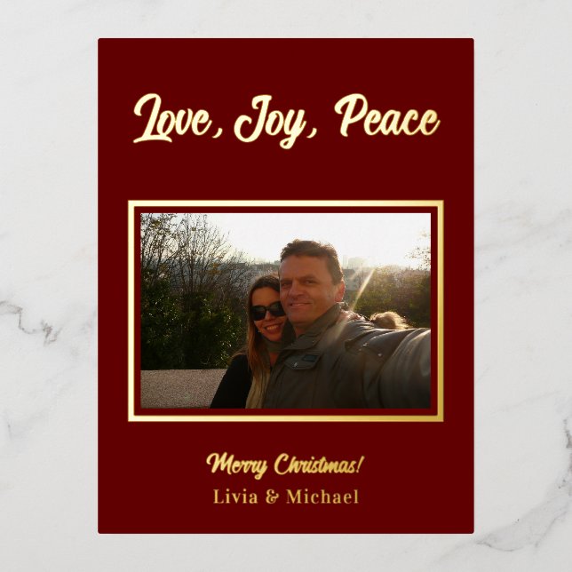 Photo Merry Christmas Postcard (Front)