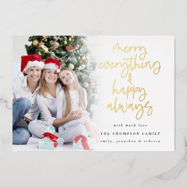 Photo Merry Everything Happy Always Christmas Glam (Front)