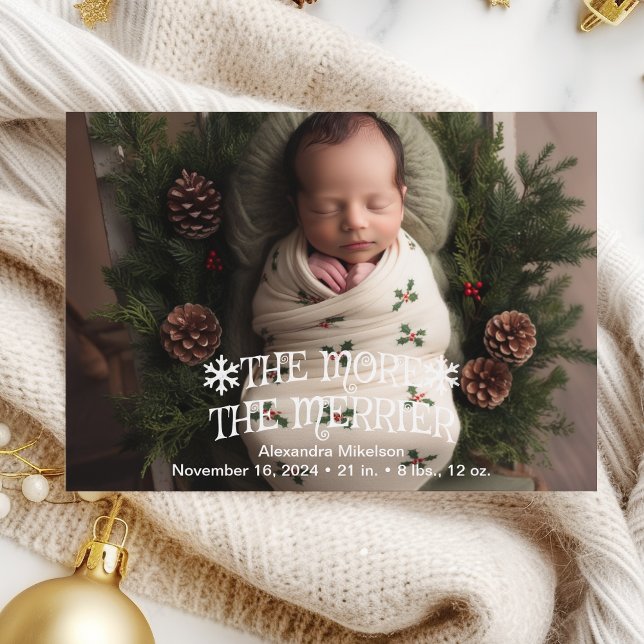 Photo Merry Little Christmas Holiday Card (Creator Uploaded)