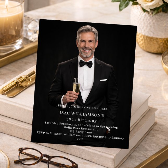 Photo milestone birthday invitation (Creator Uploaded)