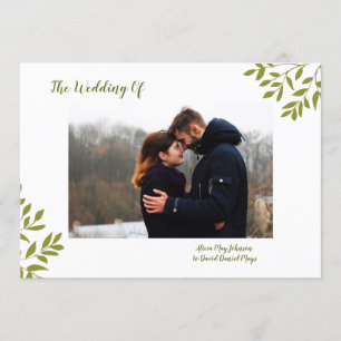 Photo Minimal Wedding Invitation