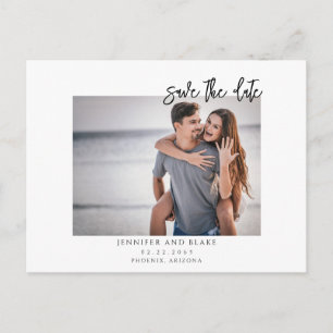 Photo Minimalist Save the Date Postcard