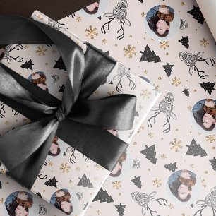 Photo Modern Christmas Wrapping Paper
