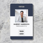 Photo Modern Corporate Professional ID Badge<br><div class="desc">Modern professional badge ID with photo.</div>