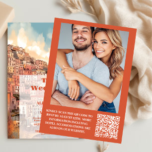 Photo Modern Elegant Italy Destination Wedding Invitation