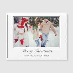 Photo Modern Minimalist Merry Christmas Greeting
