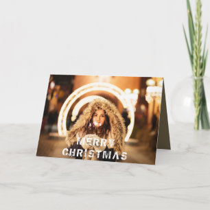 Photo Modern Personalizable Christmas Holiday Card