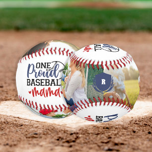 Photo Monogram Baseball Mother Gift