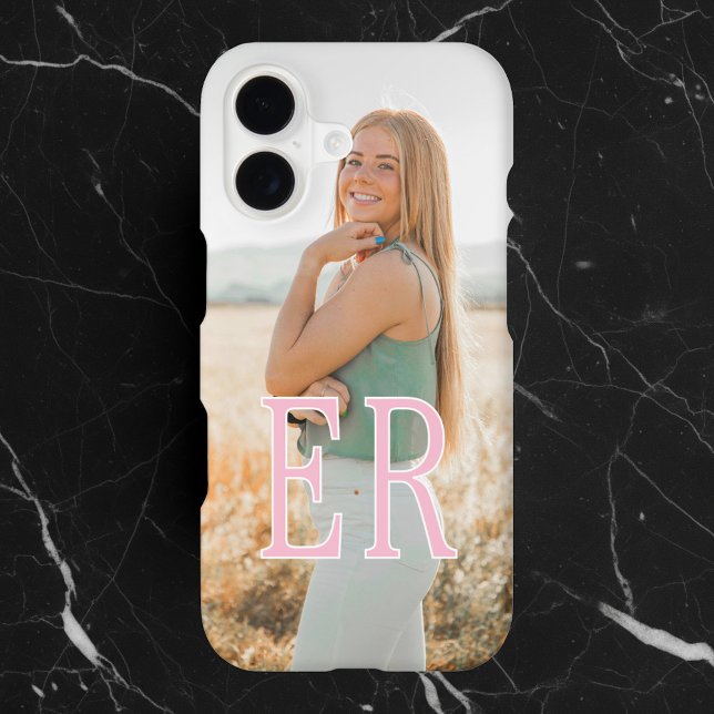 Photo Monogram Minimalist Girly Pink (Creator Uploaded)