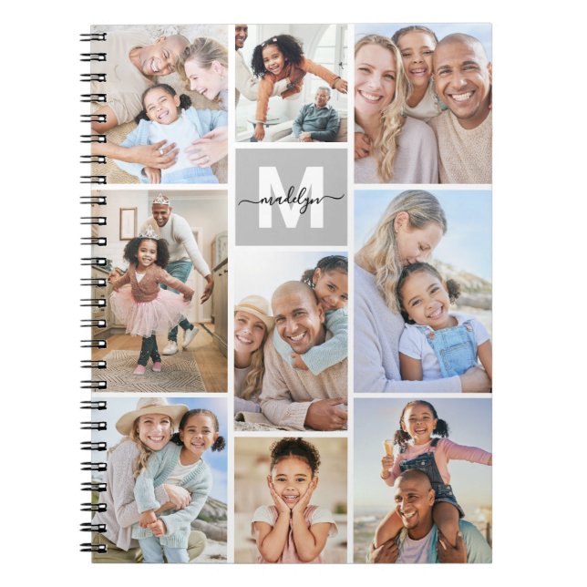 Photo Monogram Picture Notebook (Front)