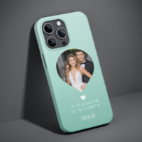 Photo Monogram Romantic Heart Coodinates Modern