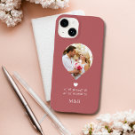 Photo Monogram Romantic Heart Coodinates Modern Case-Mate iPhone 14 Case<br><div class="desc">Photo Monogram Romantic Heart Coodinates Modern features your favourite photo with your monogram and custom coordinates of longitude and latitude that are special to you in modern script typography. Perfect gift for birthday,  Christmas,  wedding,  bride,  bride-to-be,  Valentine's Day and so much more. Designed by ©Evco Studio www.zazzle.com/store/evcostudio</div>
