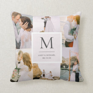 Photo Monogrammed Wedding Cushion
