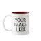 Photo mug - burgundy maroon template 15oz