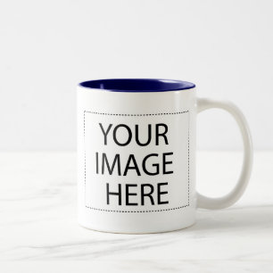 Photo mug - navy blue 11oz template