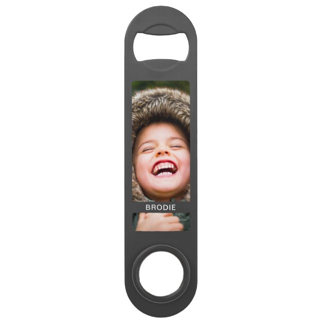 Photo & Name 2 Photo Bottle Opener (Front)