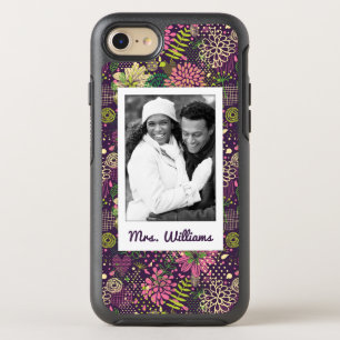 Photo & Name Bright pattern OtterBox Symmetry iPhone 8/7 Case