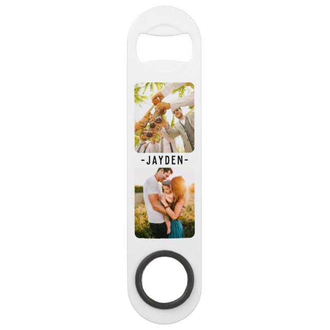 Photo & Name Double Sided Bottle Opener (Back)
