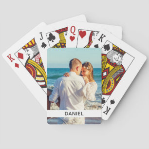 Photo & Name Template Playing Cards