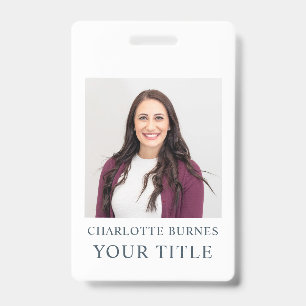 Photo Name Title Badge ID Badge
