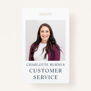 Photo Name Title ID Badge
