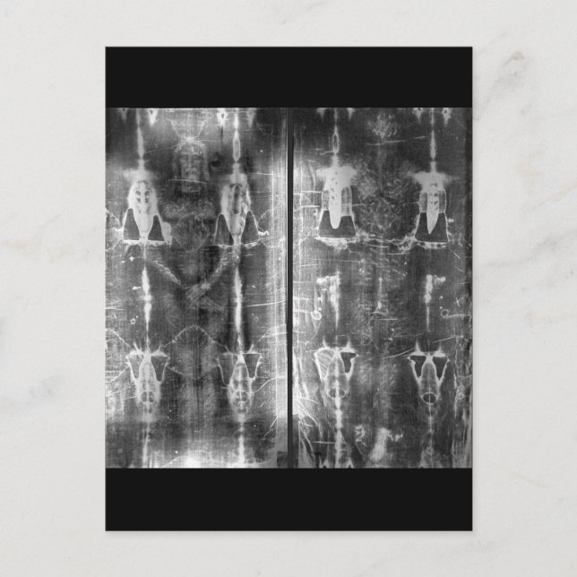 Photo Negative Picture of the Shroud of Turin Postcard (Front)