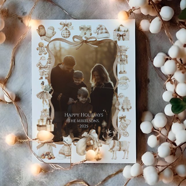 Photo Neutral Christmas Wonderland Holiday Card (Creator Uploaded)