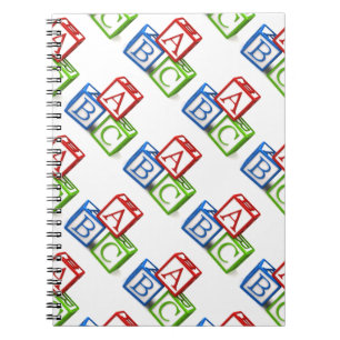 Photo Notebook/ABC Blocks Spiral Notebook