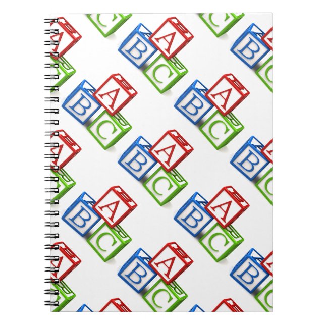 Photo Notebook/ABC Blocks Spiral Notebook (Front)