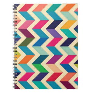 Photo Notebook/Colourful Chevron Spiral Notebook