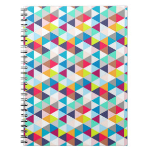 Photo Notebook/Geometrical triangle Shapes Spiral Notebook