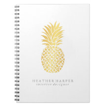 Photo Notebook - Gold Pineapple