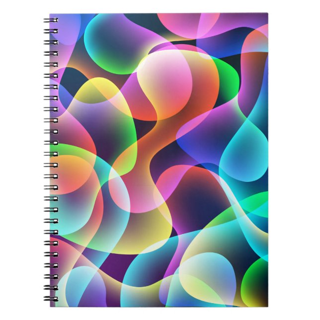 Photo Notebook/Multicolored Abstract Spiral Notebook (Front)
