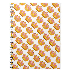 Photo Notebook/Pink and Gold Crowns Spiral Notebook