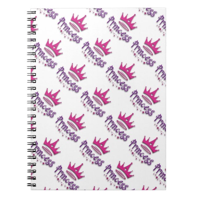 Photo Notebook/Princess with Crown Spiral Notebook (Front)