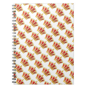 Photo Notebook/Red and Gold Crowns Spiral Notebook