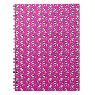 Photo Notebook/Skull and Crossbones Spiral Notebook