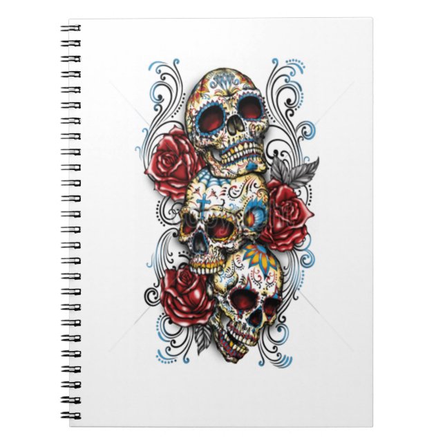 Photo Notebook/Skull and Roses Notebook (Front)
