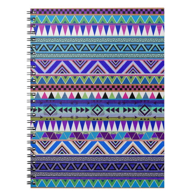 Photo Notebook/Tribal Pattern Spiral Notebook (Front)