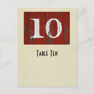 Photo number 10 table card