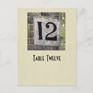 Photo number 12 table card
