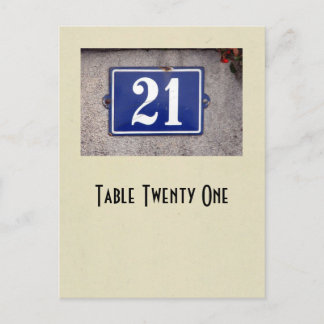 Photo number 21 table card