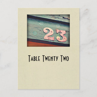 Photo number 23 table card