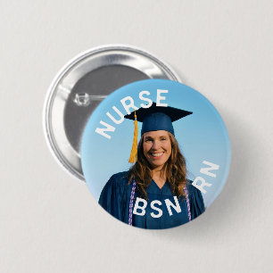 photo nurse bsn rn  2¼ Inch 6 Cm Round Badge