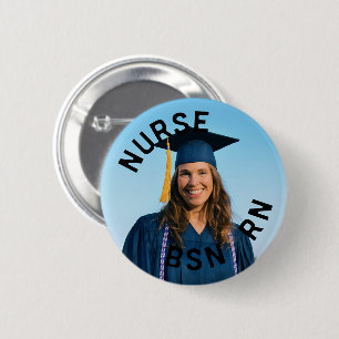 photo nurse bsn rn  2¼ Inch 6 Cm Round Badge