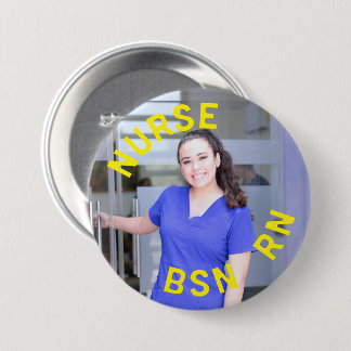 photo nurse bsn rn 3 inch circle 7.5 cm round badge